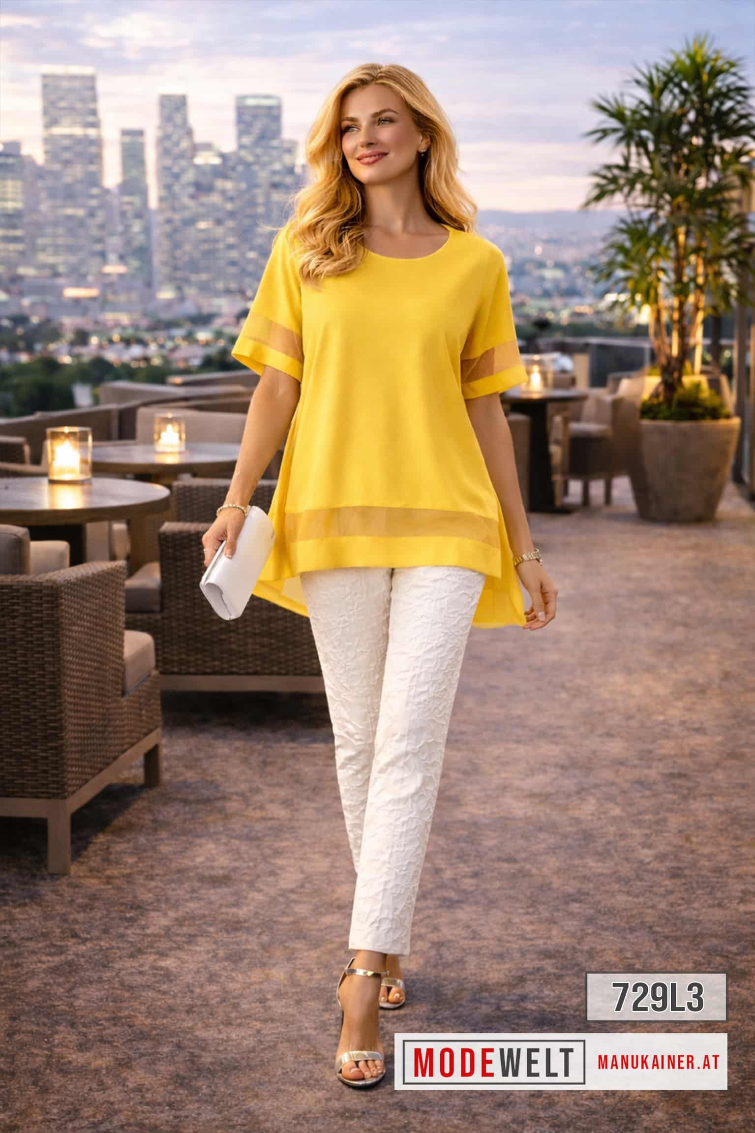 DesignShirt Sandria Gelb |Gr. UNI 36-48+|