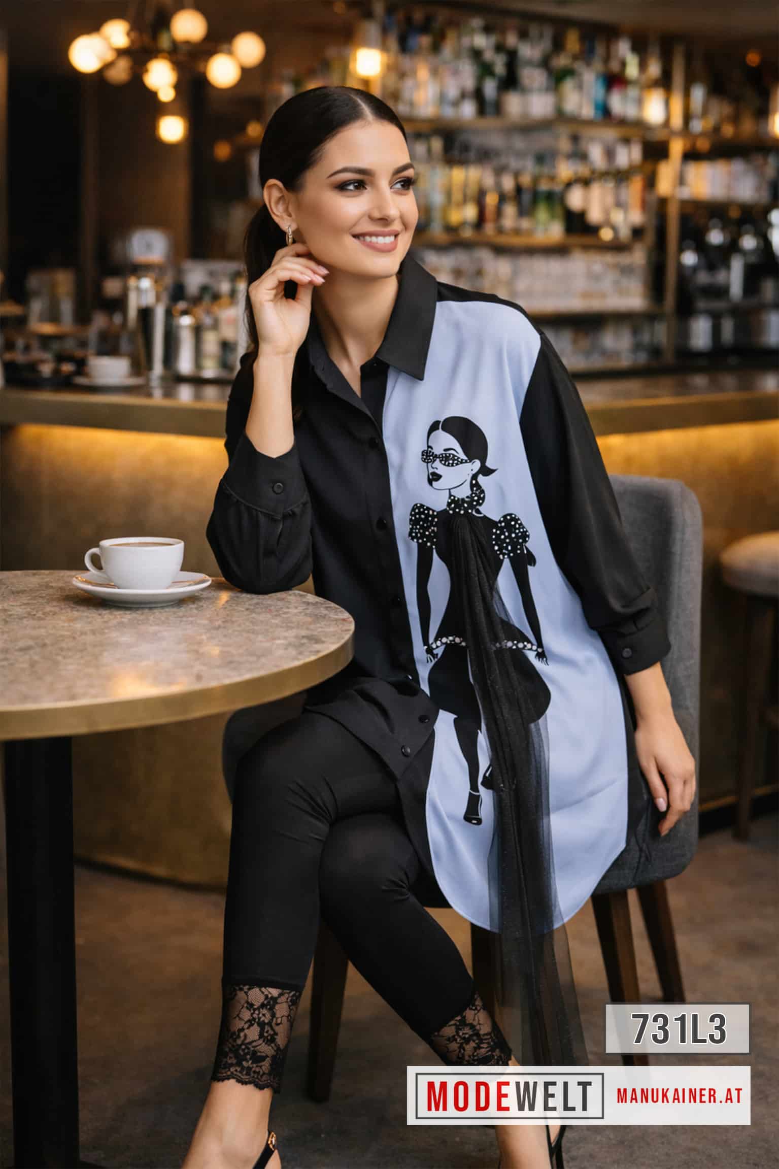 Tunikabluse Lady Glamour & Bluse Riviera