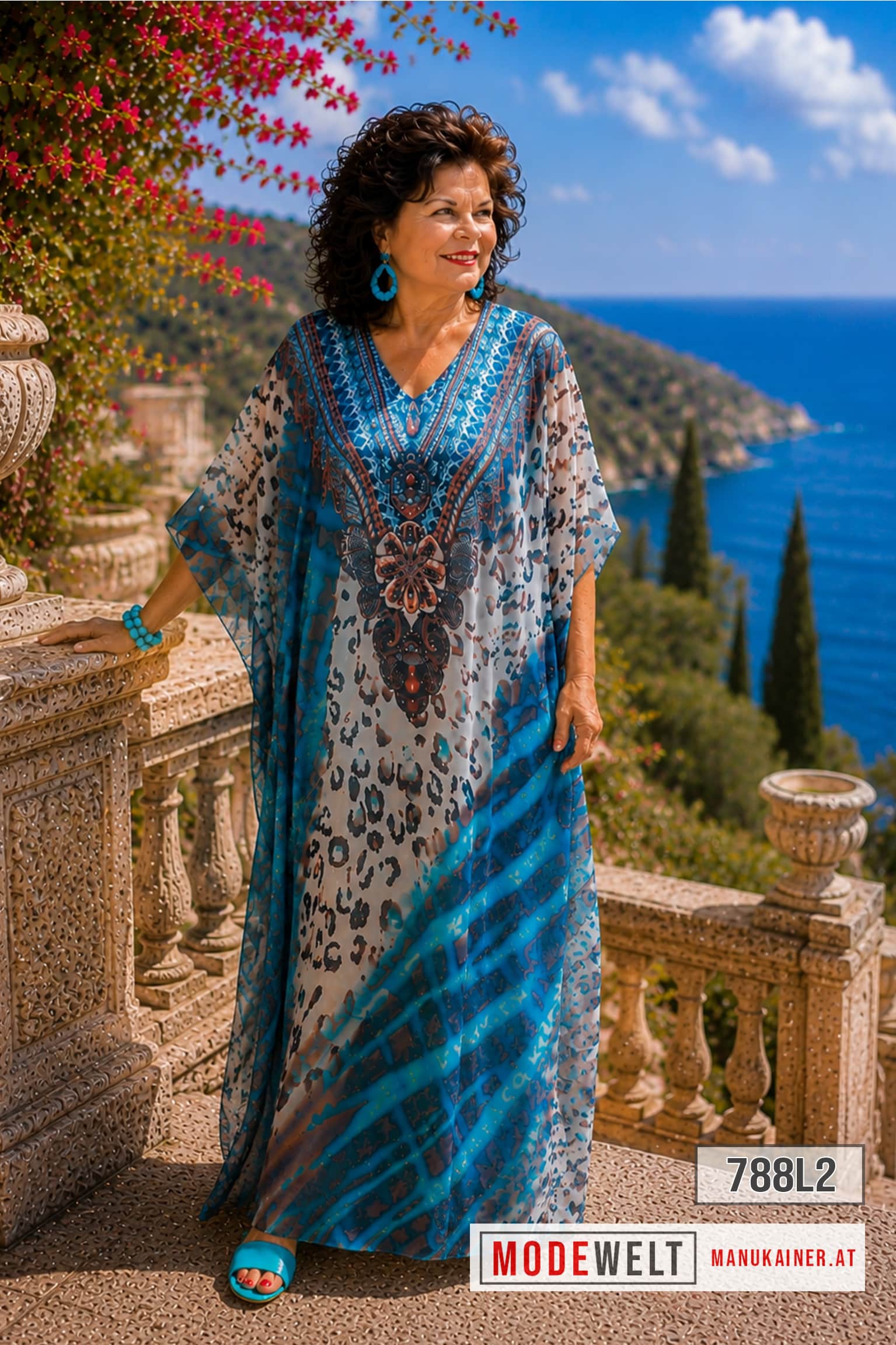 Bade- & Strandkleid Blue Dream & Lemon Beach |Gr. UNI 38-48+|