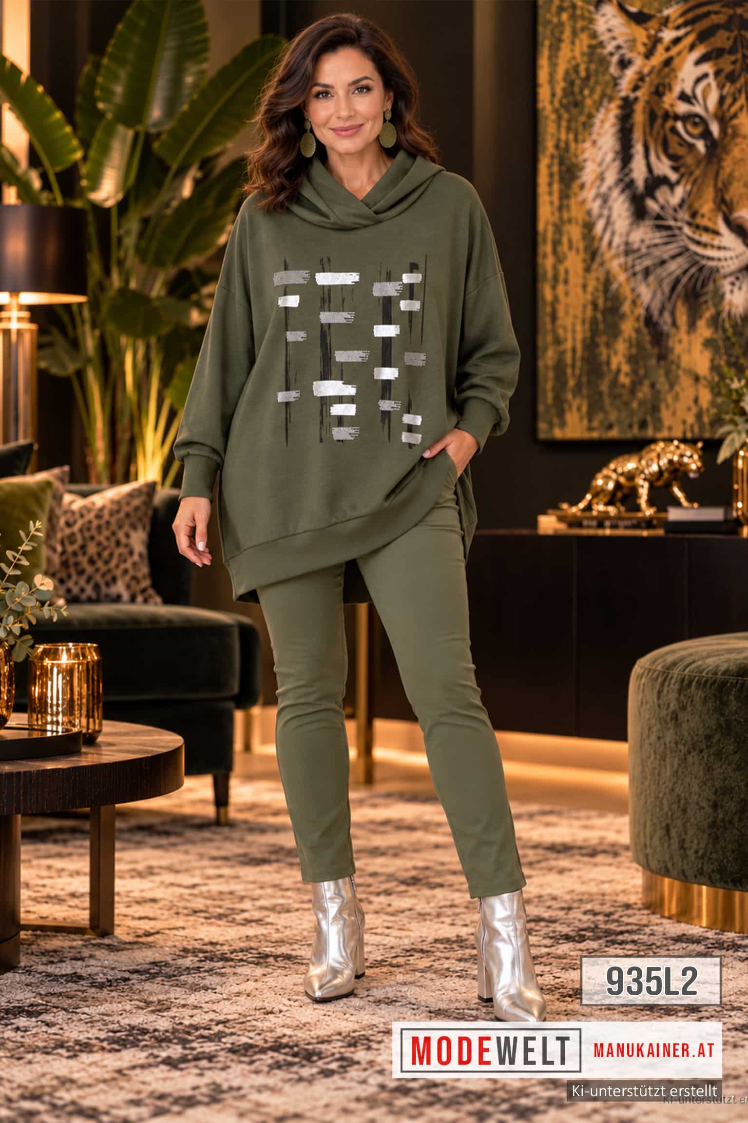 Leo Sweater Olive Mystique |Gr. UNI 40-48|