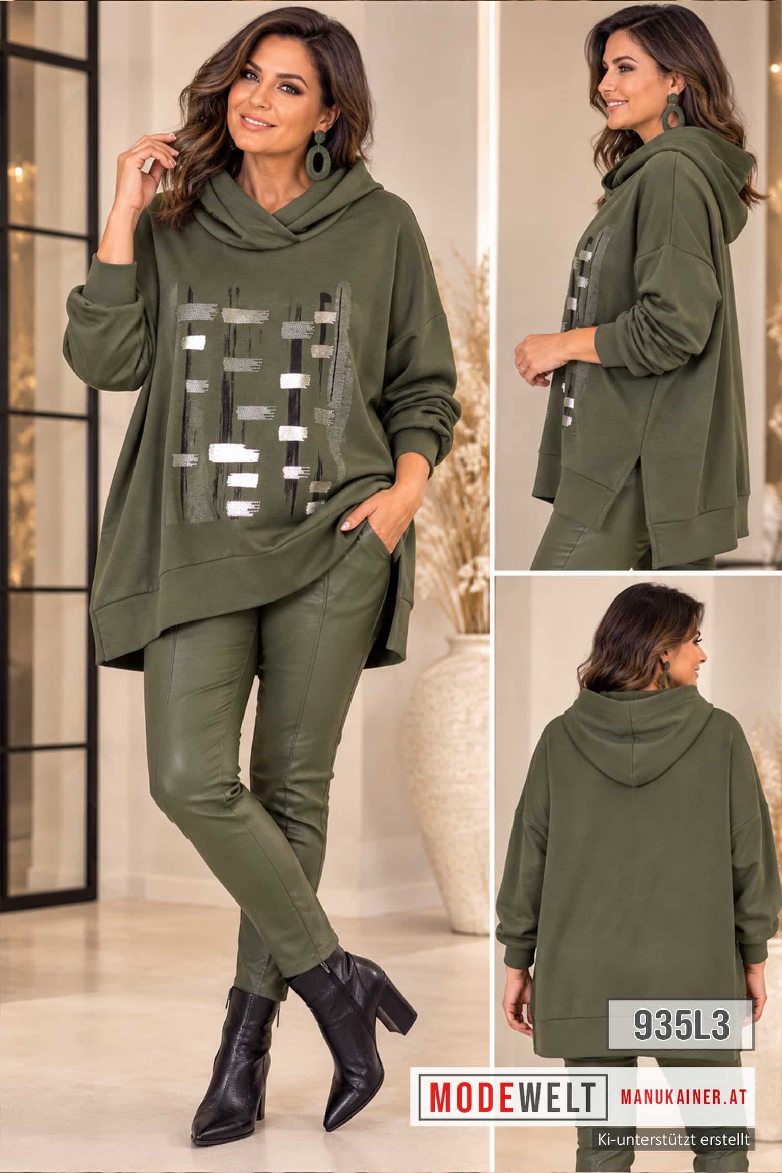 Leo Sweater Olive Mystique |Gr. UNI 40-48|